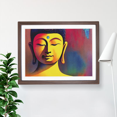 Watercolour Buddha Vol.2 1 Piece Single Picture Frame Painting