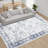 Vintage Area Rug Machine Washable Foldable Rug with Non Slip Carpet for Living Room Bedroom Dining Room-941502665-941502663
