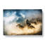 Wolves Howling In The Forest In Abstract - Wrapped Canvas Painting-55302885