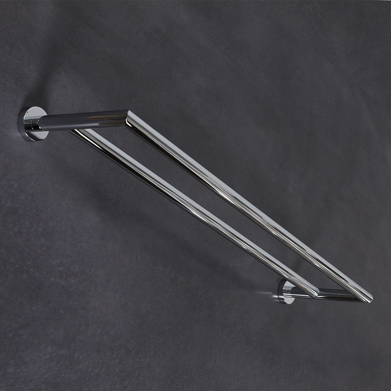 Ronda Double Towel Bar, Polished Chrome