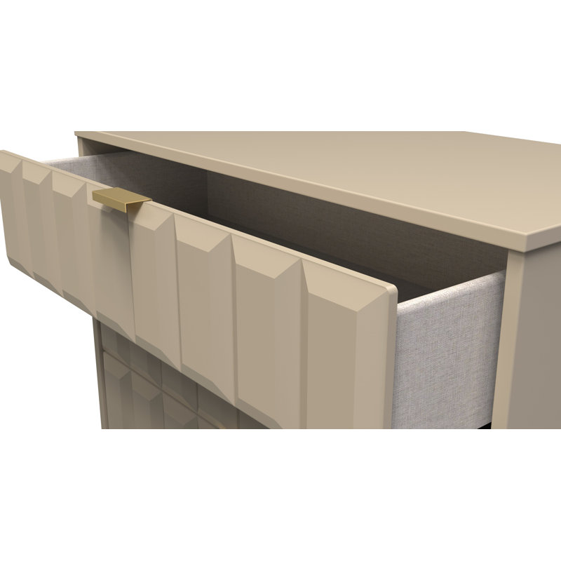 Allem 77cm W 4 - Drawer Chest of Drawers, Mushroom Matt
