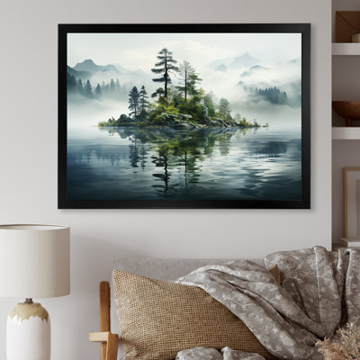 Double exposition Mountain Fog Paradise II sur toile