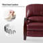 Fauteuil inclinable standard en cuir véritable Hardge-151355066