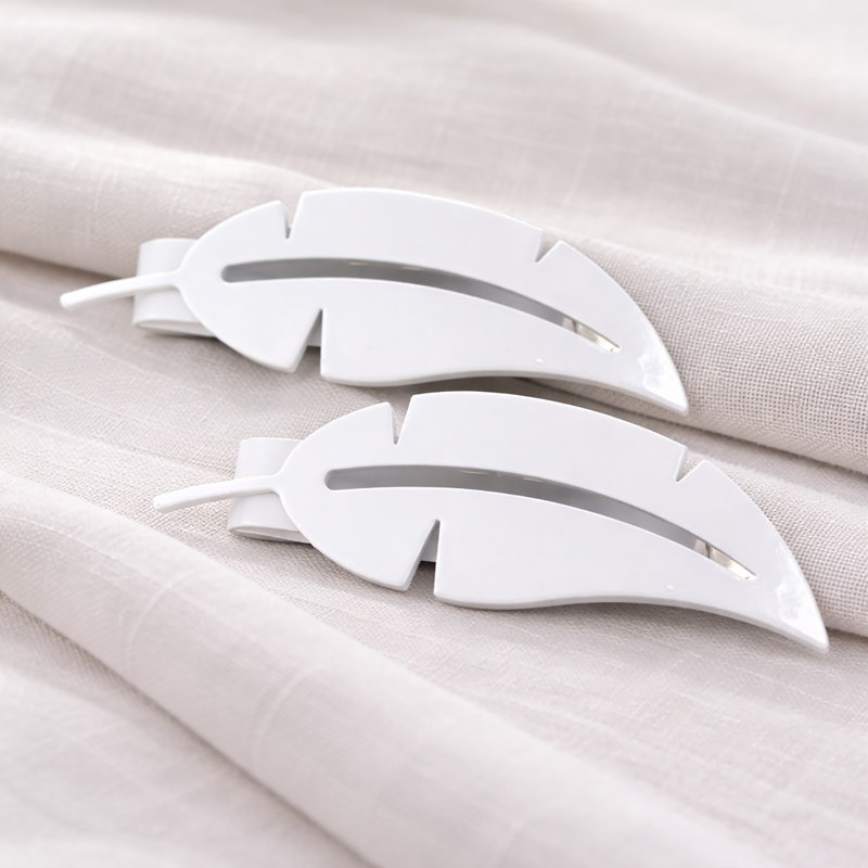 Embrasses de rideaux Plume, Blanc