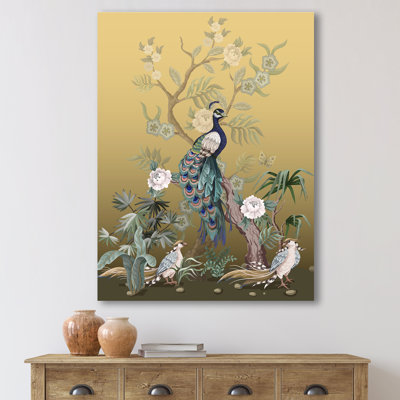 " Chinoiserie With Birds And Peonies VI "