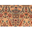 Tapis ivoire / brun en laine de style oriental fait à la main 6 pi 1 po x 9 pi 1 po Passabe
