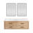 Cristo 60 " W 2 Double Vanity Bathroom Vanity With Quartz Top with Mirror-1400793800