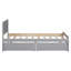 Base de lit plateforme moderne avec tiroirs pour une utilisation accrue de l'espace