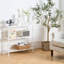 Console avec table coulissante et tablette ajustable