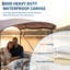 Toile de remplacement Universal 4 arceaux avec parois latérales amovibles et botte de rangement Abri de soleil de qualité marine 600D avec blocs latéraux en filet sans cadre-1880766057-1880766056