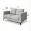 2 Seater Cotton Blend Loveseat-794512322