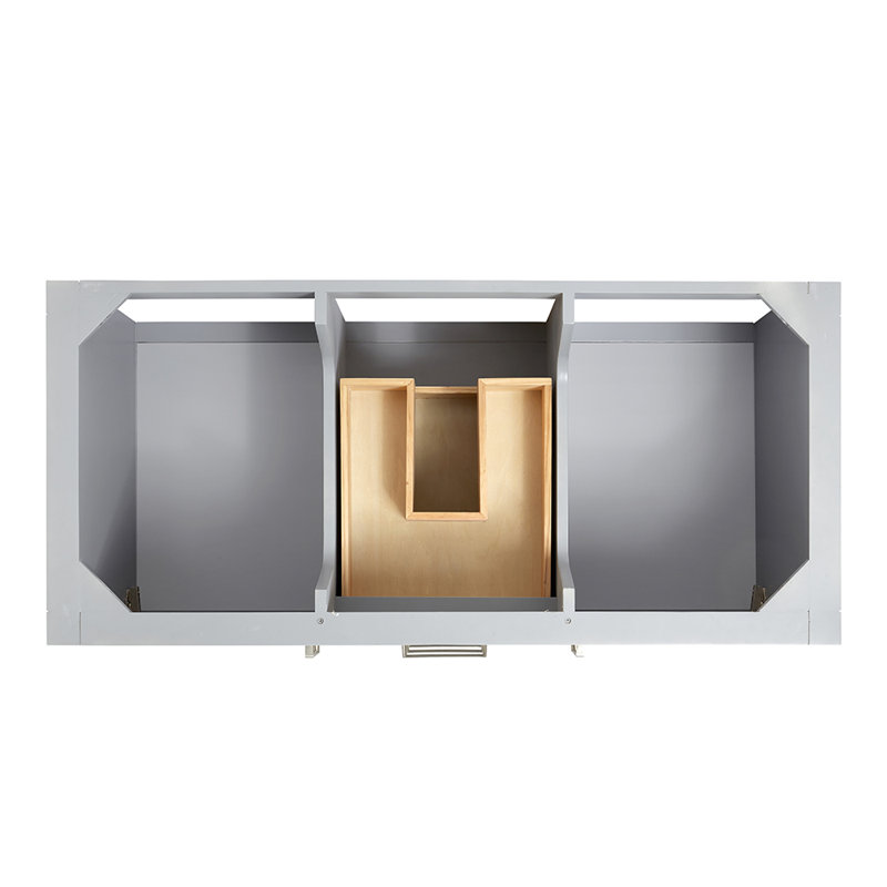 Bayhill 61'' W Single Vanity, Gray, Rectangular