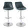 Nials Swivel Upholstered Counter Stool with Metal Frame