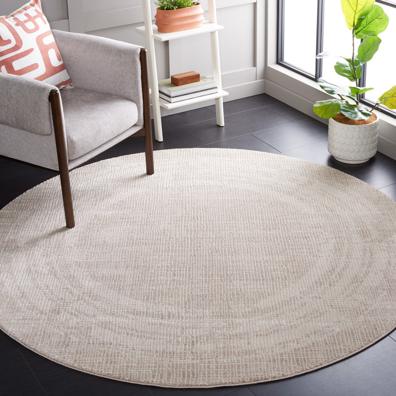 Anneville Performance Abstract Rug, Round 6'7"