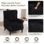 Fauteuil à oreilles Mid-Century moderne avec revêtement en microfibre-1873596911