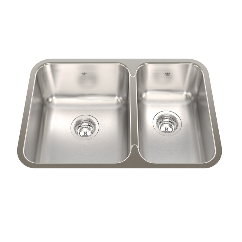 26.88'' L Double Bowl Stainless Steel Kitchen Sink