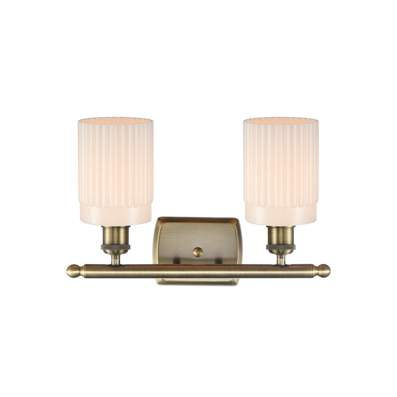 Éclairage pour meuble-lavabo à intensité variable Winsted, Blanc mat, DEL, 2 lumières
