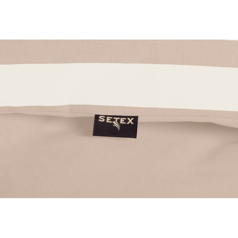 Striped Duvet Cover Set with Pillowcases, Beige, 200 x 220 cm - 2 Pillowcases (80 x 80 cm)