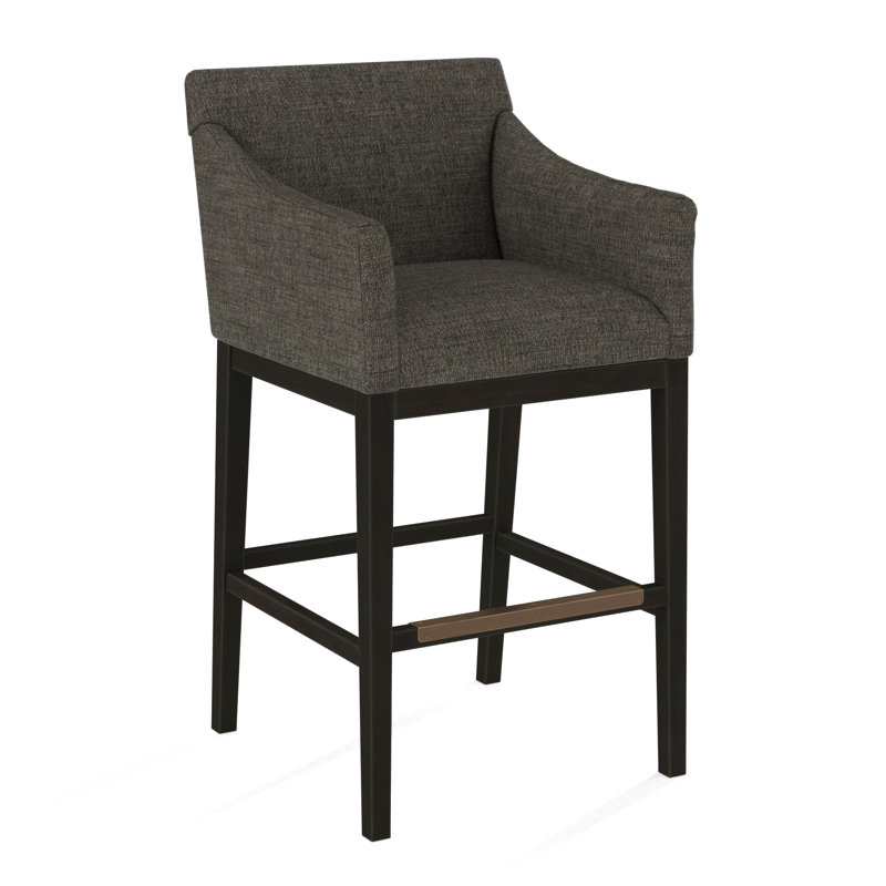 Upholstered Stool, Espresso, 61614-35