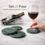 Sous-verre rond en marbre naturel
