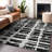 Premium Machine Washable Prisco Black Rug-2144538805