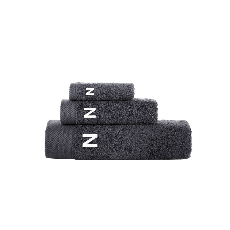 Dierks 3 pcs Towel Set, Anthracite, N