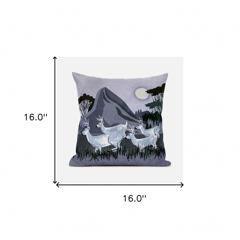 Coussin 16x16, Blanc / mauve feutré