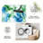 Green Blue Marble Texture carpet-easy to clean, machine-washable, soft and comfortable; suitable for door mats, kitchens, living rooms, bedrooms, corridors, and laundry areas. Easy to clean, durable carpet for home decoration.-112536341