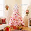 Arbre de Noël artificiel articulé 7 pi avec des branches luxuriantes 7 pi-353080124