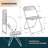 Lawrence Folding Chair Stackable Dining Accent Chair with Frame Kitchen Chair-59723041-91075919