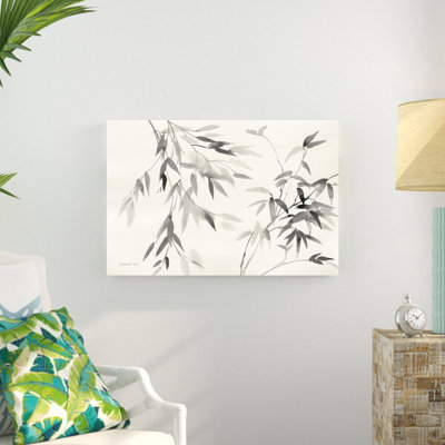 «Bamboo Leaves II» par Danhui Nai, reproduction d'art sur toile tendue