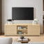Meuble télé Abba de 67,7 po de style Mid-Century moderne avec rangement et tablettes pour téléviseurs de 75 po ou moins Abba-1113897080