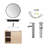 23.6'' Single Bathroom Vanity with Solid Surface Top