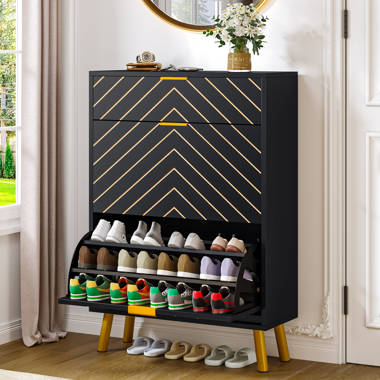 Bay Isle Home 18 Pair Shoe Storage Cabinet & Reviews