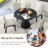 Jerrianne Retro Round 47'' Round Dining Table-1853922016