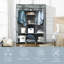 Chittening Fabric Wardrobe with 8 Shelves-2075080975