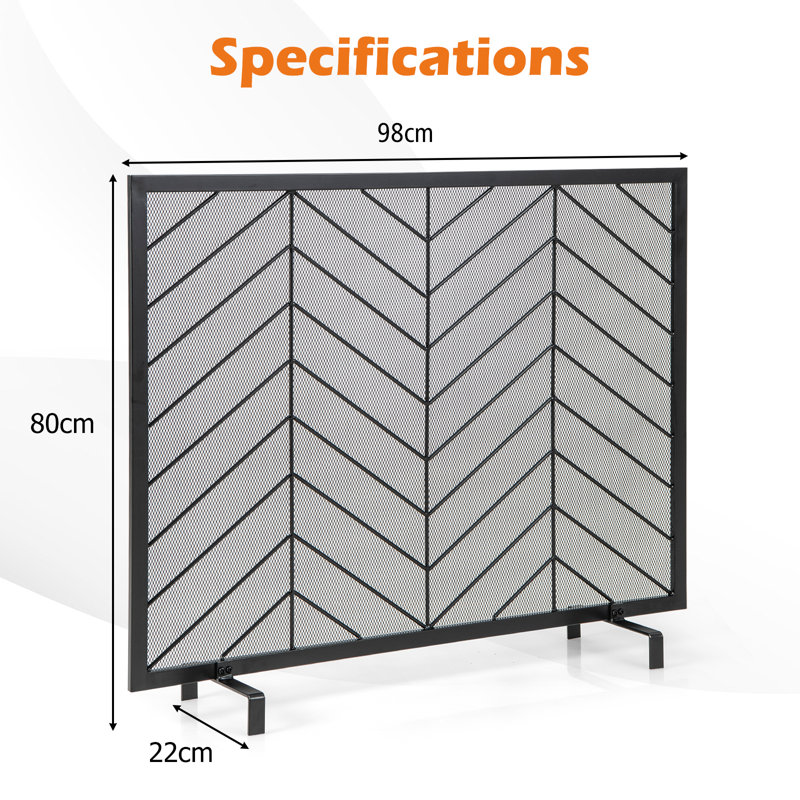 Nayseth Metal Fireplace Screen