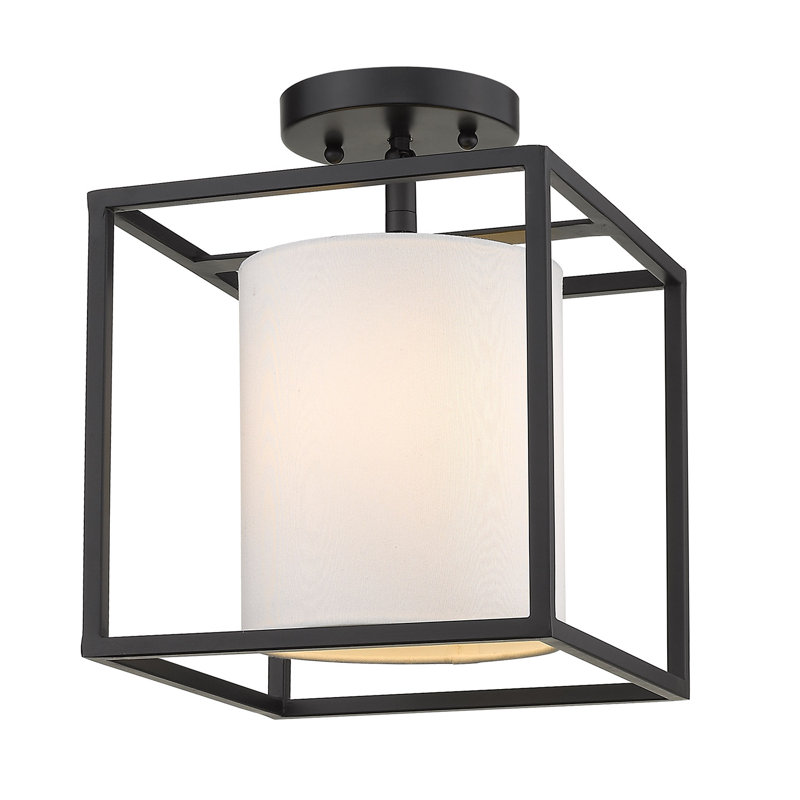 Hodder Fabric Semi Flush Mount