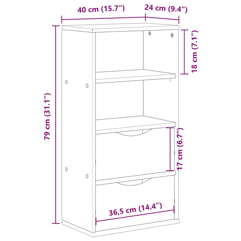 Syrenna Rectangle Accent Cabinet, Brown