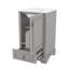 Meuble-lavabo de 20 po avec tiroir de rangement intégré et porte en U ajustable-1674804195-1674804205