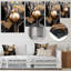 Décoration murale en marbre doré et noir Mirage II - marbre abstrait-331774577