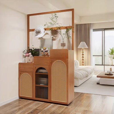 Armoire minimaliste moderne en bois massif de 39,37 po