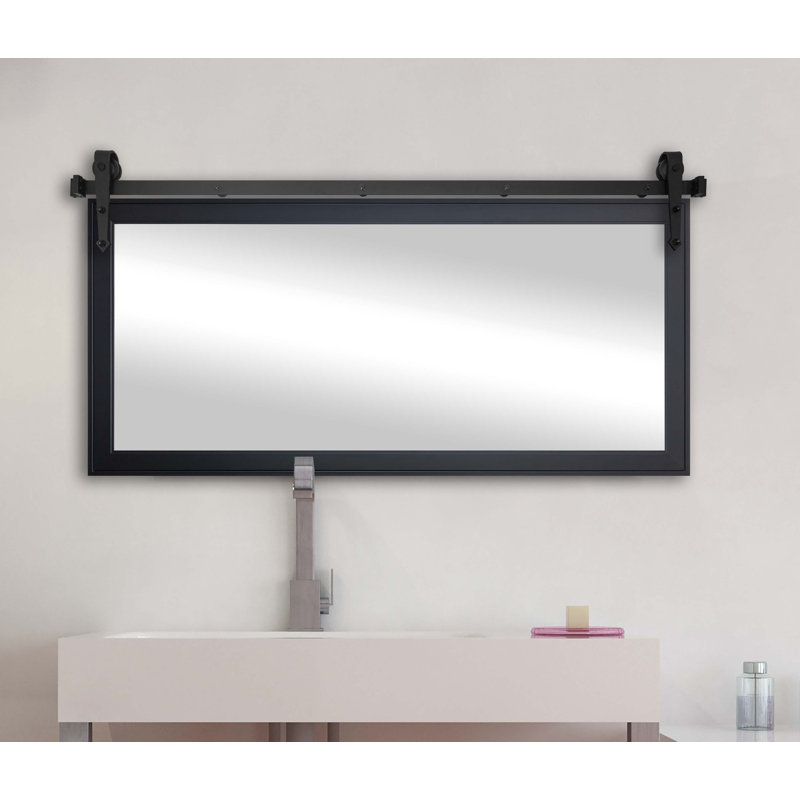 Miroir de salle de bain N Peace Rayne, 30,5 po x 45,5 po, Noir