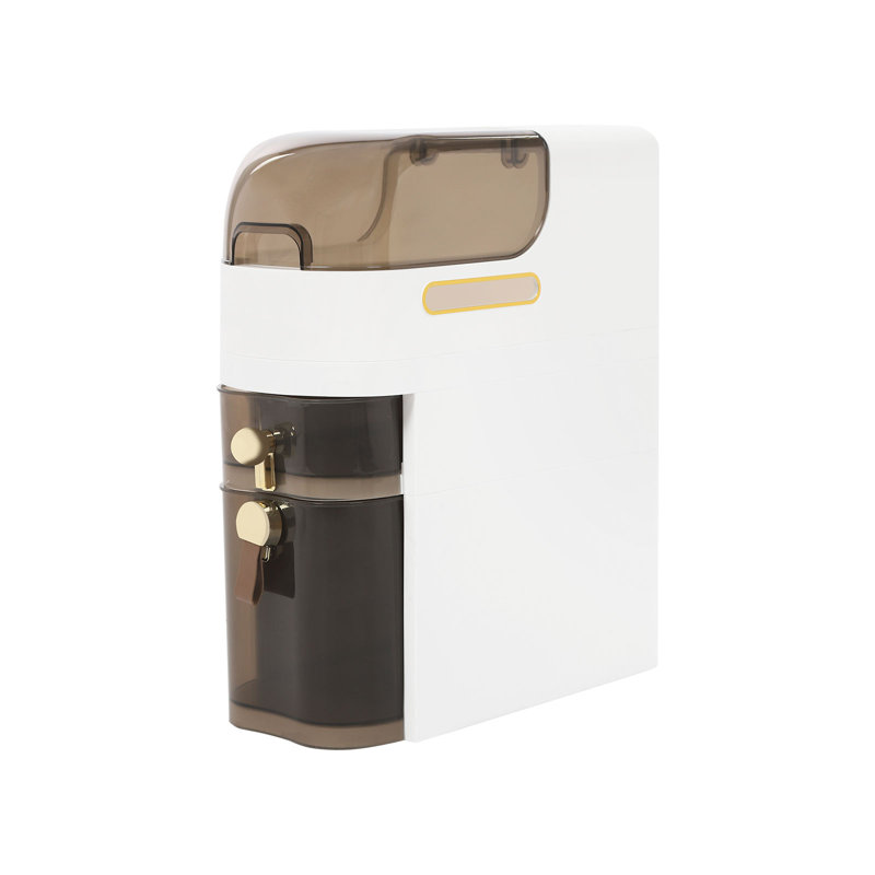 2-Tiers Bathroom Floor Cabinet, 17.30"H x 7.10"W x 16.40"D