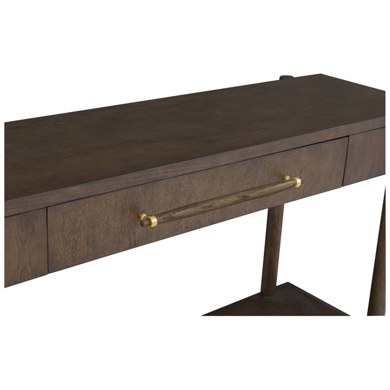 One Drawer Console Table, Caramel