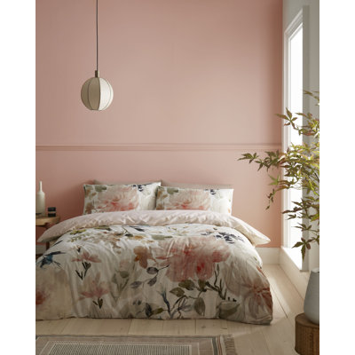 Bianca Oriana Floral 400 Thread Count Cotton Duvet Cover Set