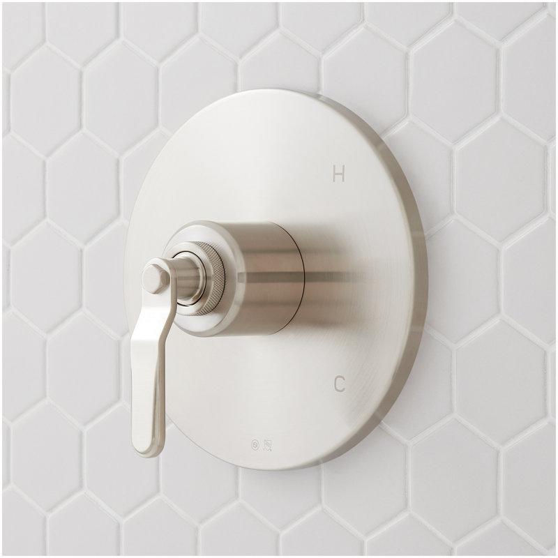 Gunther Pressure Balance Shower System - Brushed Nickel, Brushed Nickel