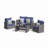 4-Piece Wicker Patio Conversation Set With Glass Table And Cushions-1201469537-1201469538