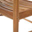 Chaises de salle à manger d'extérieur robustes en bois d'acacia, ensemble de 2, teck clair rustique