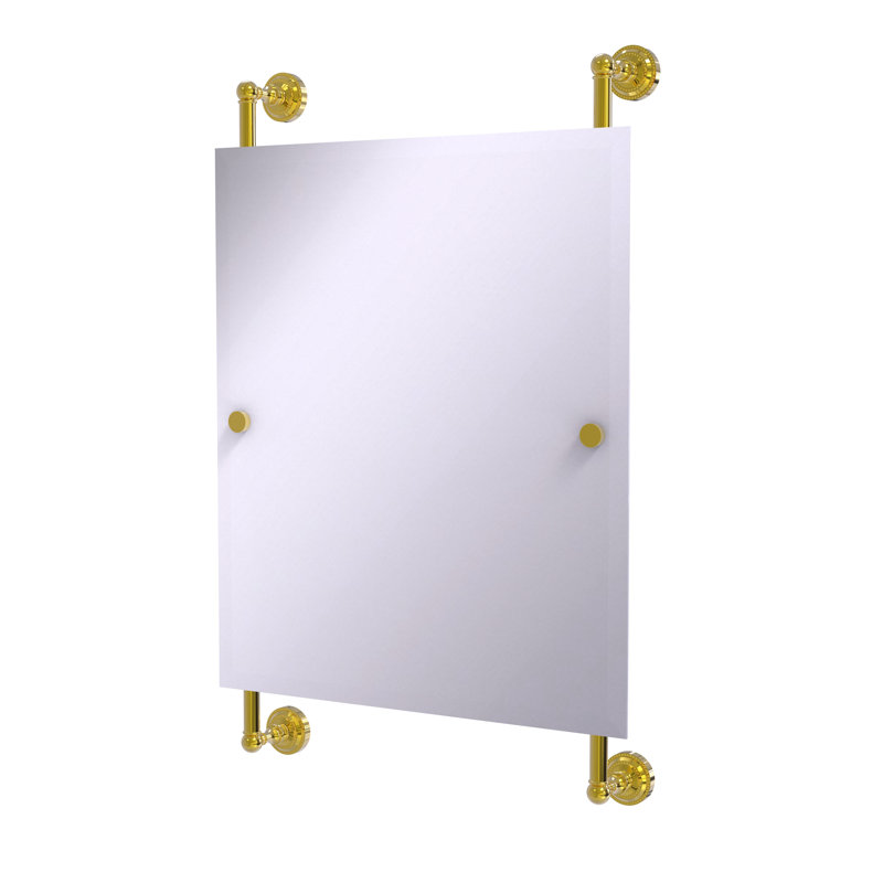 Marchmont Wall Mirror, Polished Brass, 32" H x 21" W
